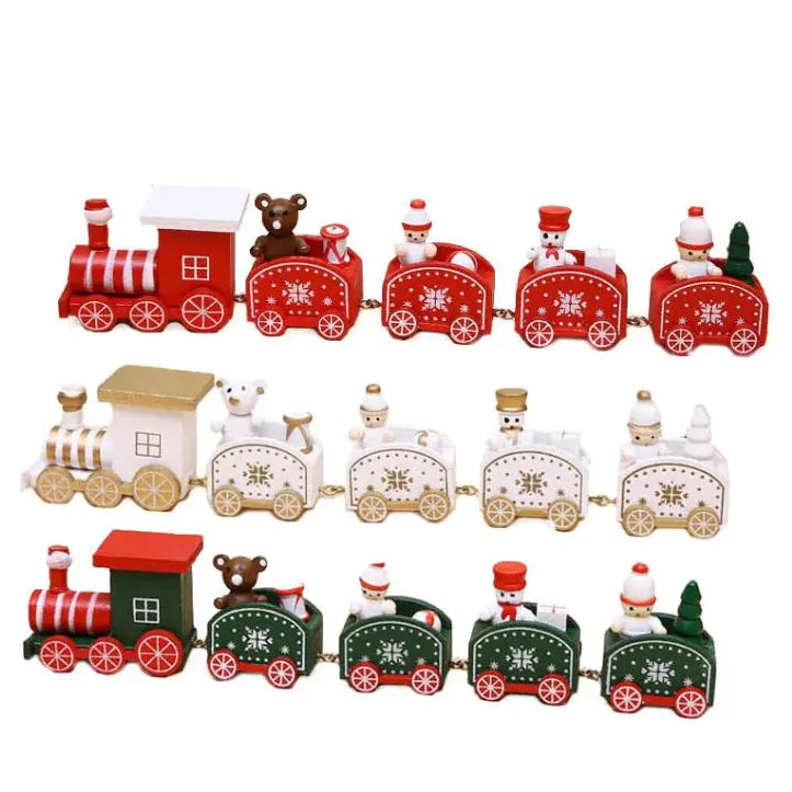 Christmas Wooden Train Ornament