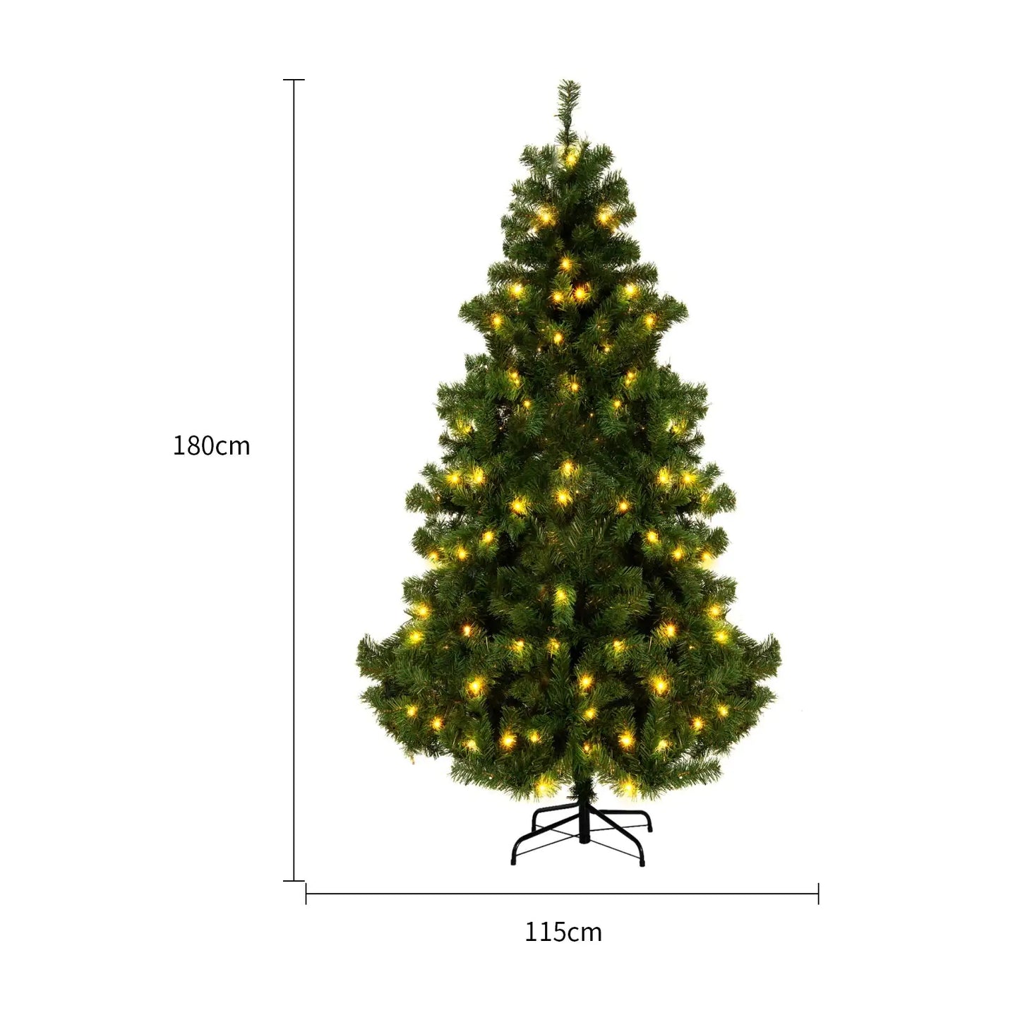 Premium Snow-Capped Christmas Tree – PVC Artificial Pine Holiday Decoration